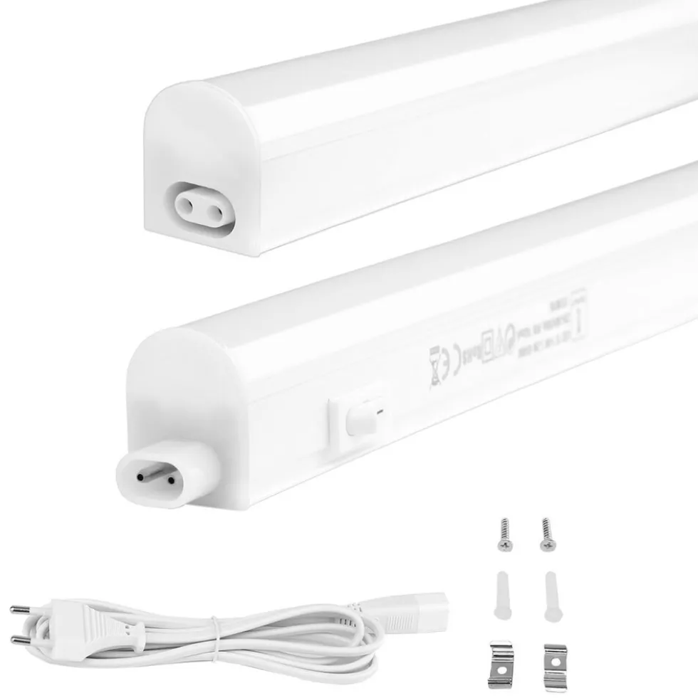 T5 LED Küchenunterbauleuchte - 120cm - Lichtfarbe optional - komplett mit 0,6m Anschlusskabel und Ein- / Ausschalter - 18W entspricht 140W
