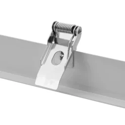 Unterputz‑Deckenrahmen, Lochmaß 613 × 613 mm, weiß | Abdeckmaß 630 × 630 mm – geeignet für 60 × 60 cm LED‑Panels (Side‑ und Backlit) in Gipsdecken