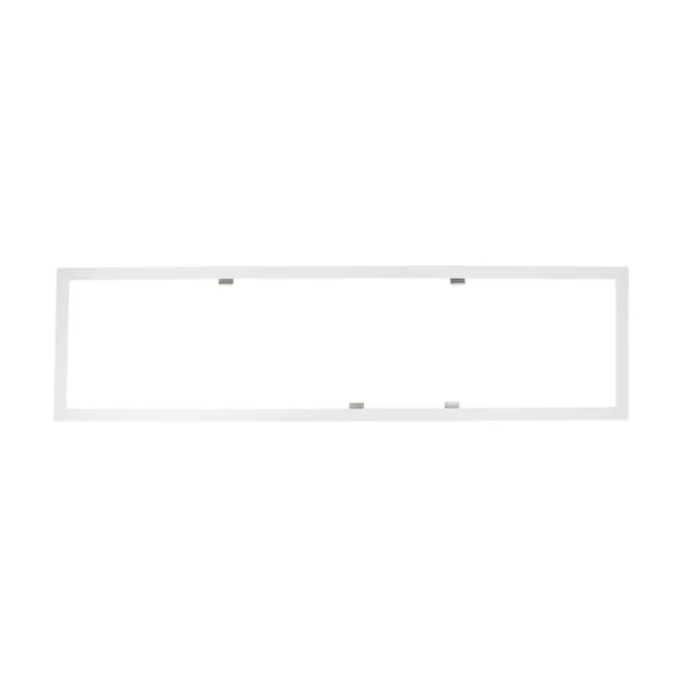 Unterputz Deckenrahmen 120x30cm - Weiß | Ideal für Side- und Backlit LED Panels in Gipsdecken