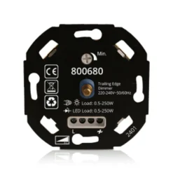 Unterputz LED Dimmer - Triac - max. 250 Watt - geeignet für Phasenan- und Phasenabschnitt