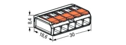 Verbindungsklemmen 5-polig 0.14-4 mm² - 2 Stück