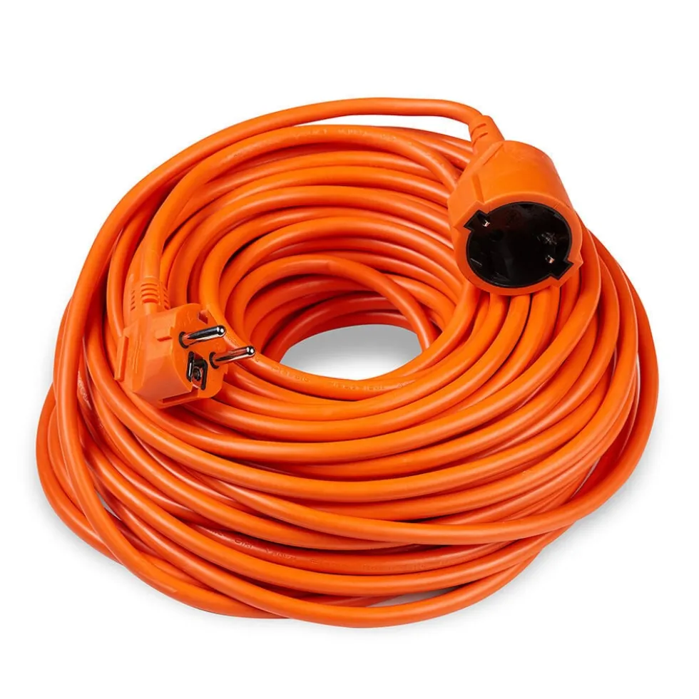 Verlängerungskabel 30 Meter - H05VV-F3G1,5 geerdet - orange