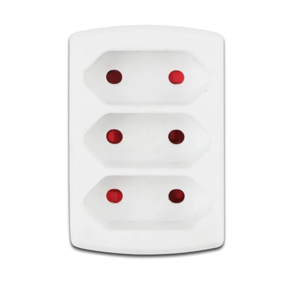 Verteilerstecker 3-fach für 2-polige Stecker - Max. 2300W