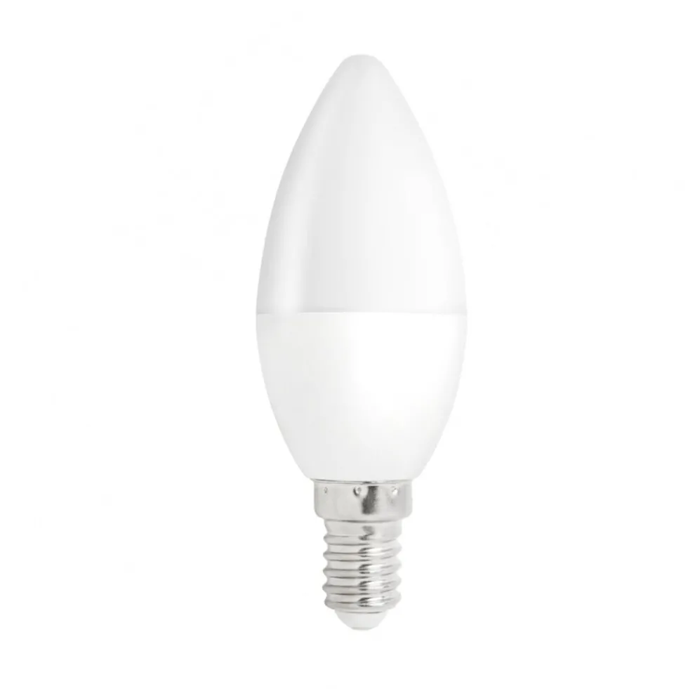 Vorteilspack 10 Stück - E14 LED Kerzenlampe - Typ C37 - 3W entspricht 25W - 3000K Warmweiß