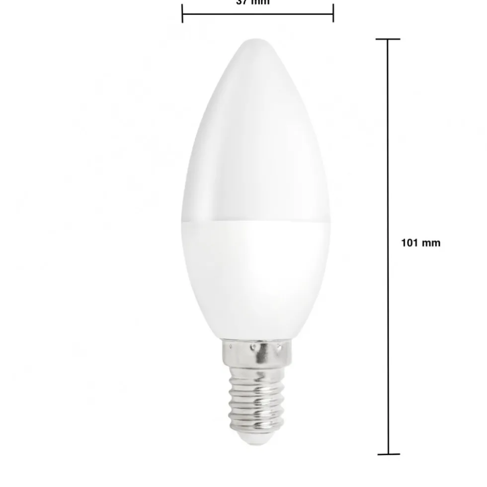 Vorteilspack 10 Stück - E14 LED Kerzenlampe - 1W entspricht 10W - 3000K Warmweiß