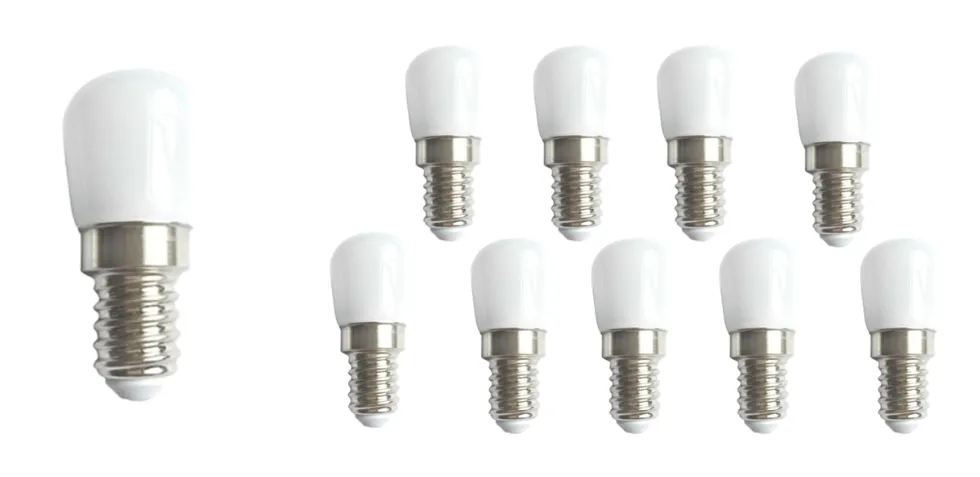 Vorteilspack 10 Stück- E14 LED Lampe - Type T26 - 2W entspricht 12W - Lichtfarbe optional