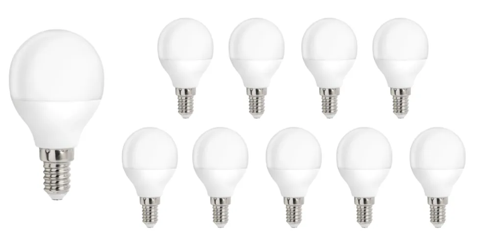 Vorteilspack 10 Stück - E14 LED Lampen - 8W entspricht 60W - 6000K Tageslichtweiß
