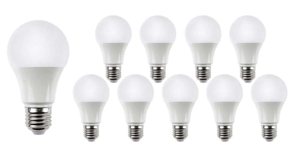 Vorteilspack 10 Stück - E27 LED Lampen - 15W entspricht 120W - 3000K Warmweiß