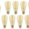 Vorteilspack 10 Stück - E27 LED Lampen hoch - 2W entspricht 25W - 2500K extra Warmweiß