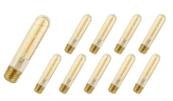 Vorteilspack 10 Stück - E27 LED Stablampen - 2W entspricht 25W - 2500K extra Warmweiß