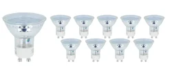 Vorteilspack 10 Stück - GU10 LED Spots - 1W entspricht 10W - Lichtfarbe optional