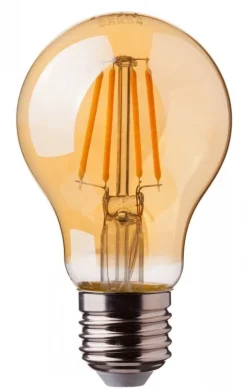 Vorteilspack 10 Stück LED Fadenlampe dimmbar - E27 A60 - 4W entspricht 50W - 2200K extra Warmweiß - 2 Jahre Garantie