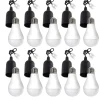 Vorteilspackung 10 Stück - Renovierfassung Schwarz - E27 Fassung | Inkl. 10x LED Lampe E27- A60 - 8,5W 4000K Neutral Weiss