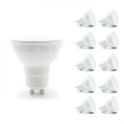 Vorteilspack 10 x LED-Spot - GU10 Fassung - 2,8W entspricht 25W - Lichtfarbe optional