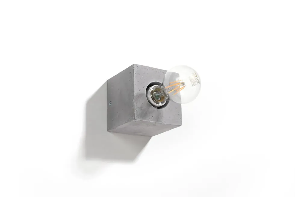 Wandleuchte ARIZ Beton - 1x E27 Fassung - max. 60W - exkl. LED's