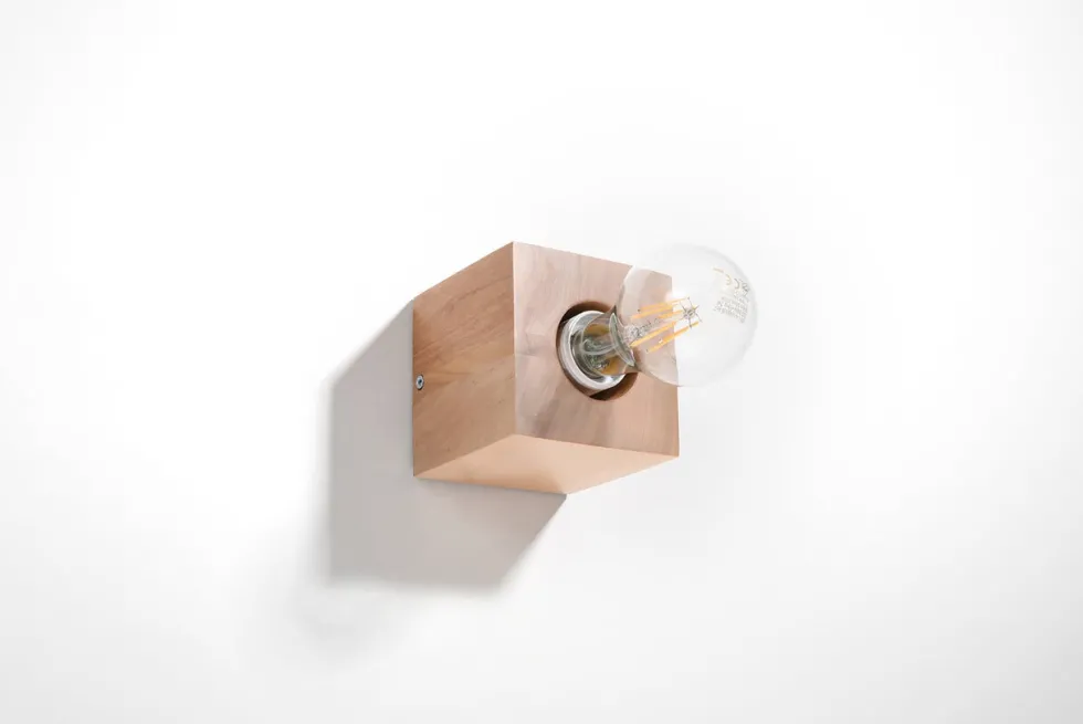 Wandleuchte ARIZ Natur Holz - 1x E27 Fassung - max. 60W - exkl. LED's