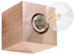 Wandleuchte ARIZ Natur Holz - 1x E27 Fassung - max. 60W - exkl. LED's