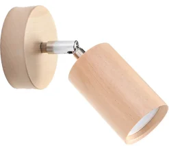 Wandleuchte BERG Natur Holz - 1x GU10 Fassung - max. 40W - exkl. LED's