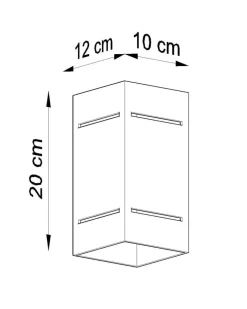 Wandleuchte BLOCCO Grau - 1x G9 Fassung - max. 40W - exkl. LED's