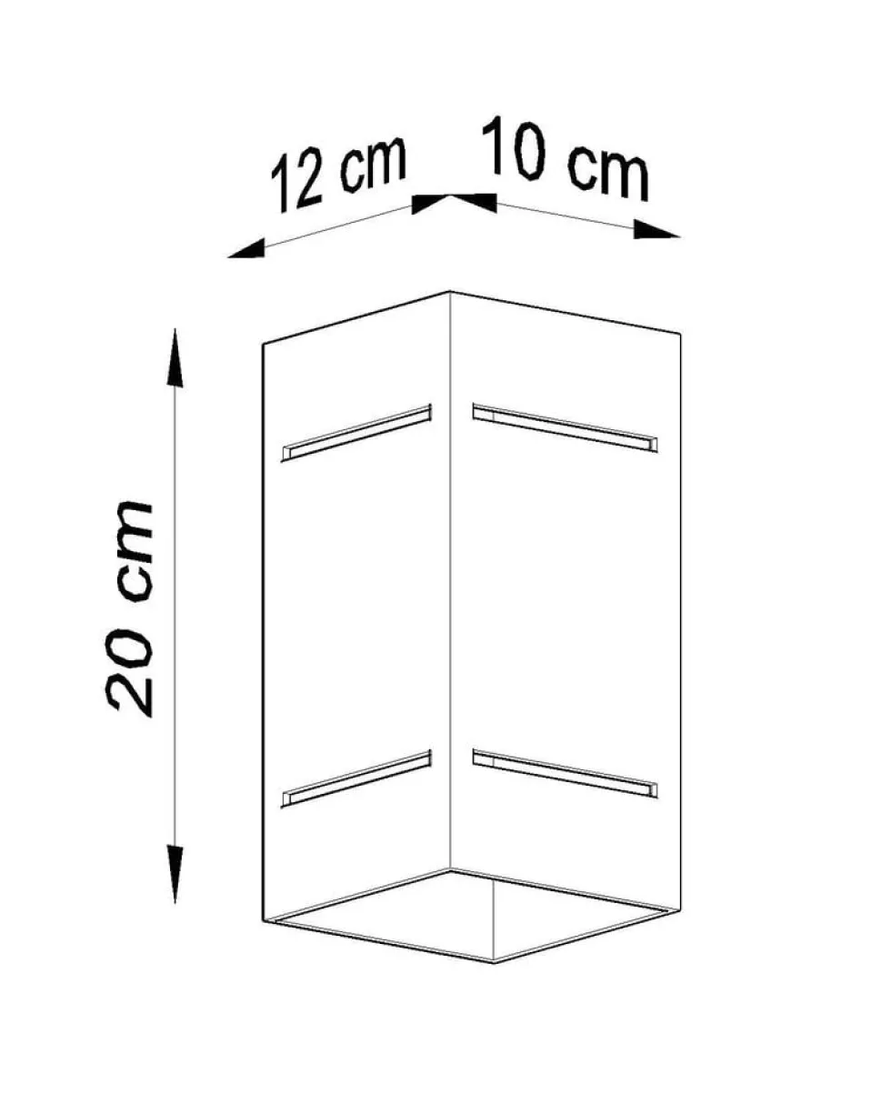 Wandleuchte BLOCCO Schwarz - 1x G9 Fassung - max. 40W - exkl. LED's