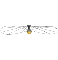 Wandleuchte / Deckenspot ESKOLA 140 Schwarz - 1x E27 Fassung - max. 60W - exkl. LED's