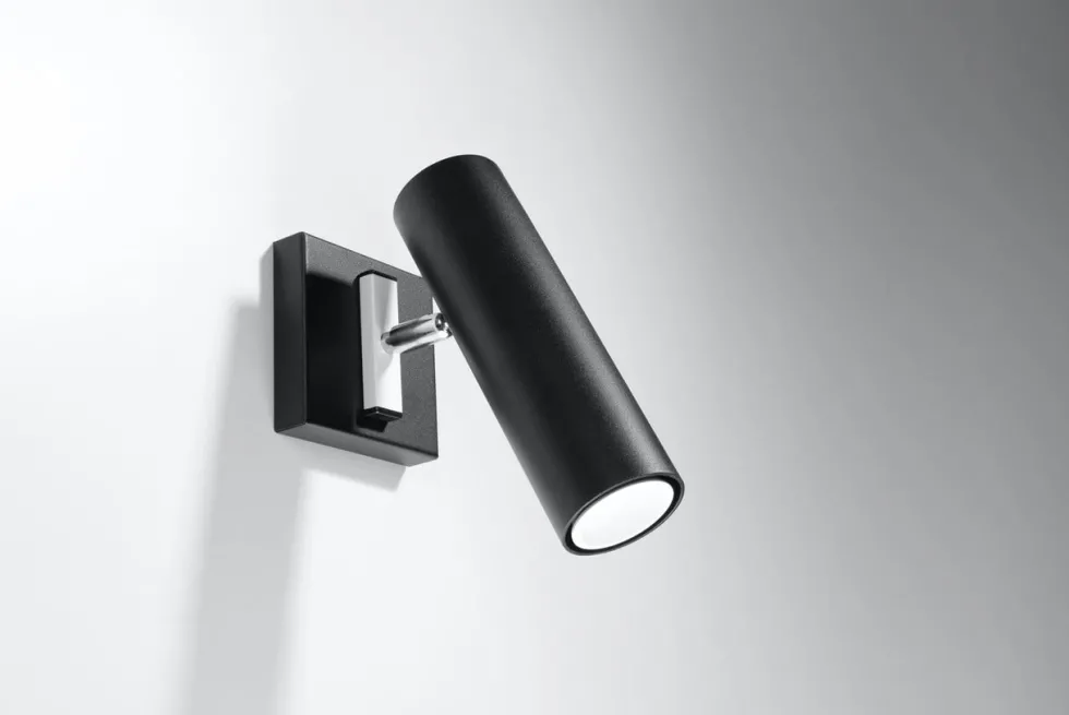 Wandleuchte DIREZIONE Schwarz - 1x GU10 Fassung - max. 40W - exkl. LED's
