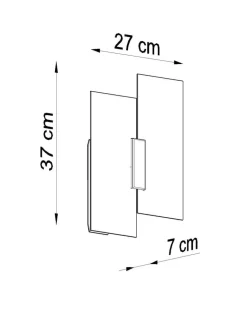 Wandleuchte FABIANO - 2x E27 Fassung - max. 2x60W - exkl. LED's