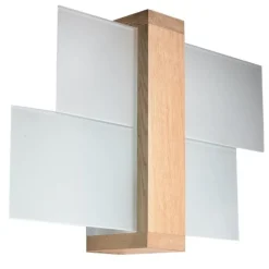 Wandleuchte FENIKS 1 Natur Holz - 1x E27 Fassung - max. 60W - exkl. LED's