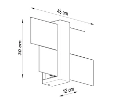 Wandleuchte FENIKS 1 Weiß - 1x E27 Fassung - max. 60W - exkl. LED's