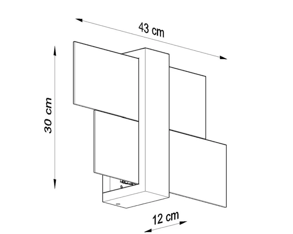 Wandleuchte FENIKS 1 Weiß - 1x E27 Fassung - max. 60W - exkl. LED's