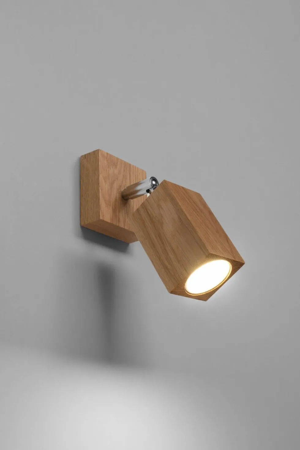 Wandleuchte KEKE Eiche - 1x GU10 Fassung - max. 40W - exkl. LED's