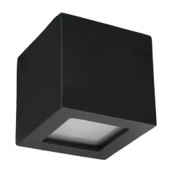 Wandleuchte Keramik LEO Schwarz - 1x E27 Fassung - max. 60W - exkl. LED's
