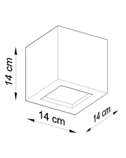Wandleuchte Keramik LEO Schwarz - 1x E27 Fassung - max. 60W - exkl. LED's