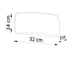Wandleuchte Keramik PONTIUS Schwarz - 1x G9 Fassung - max 40W - exkl. LED's