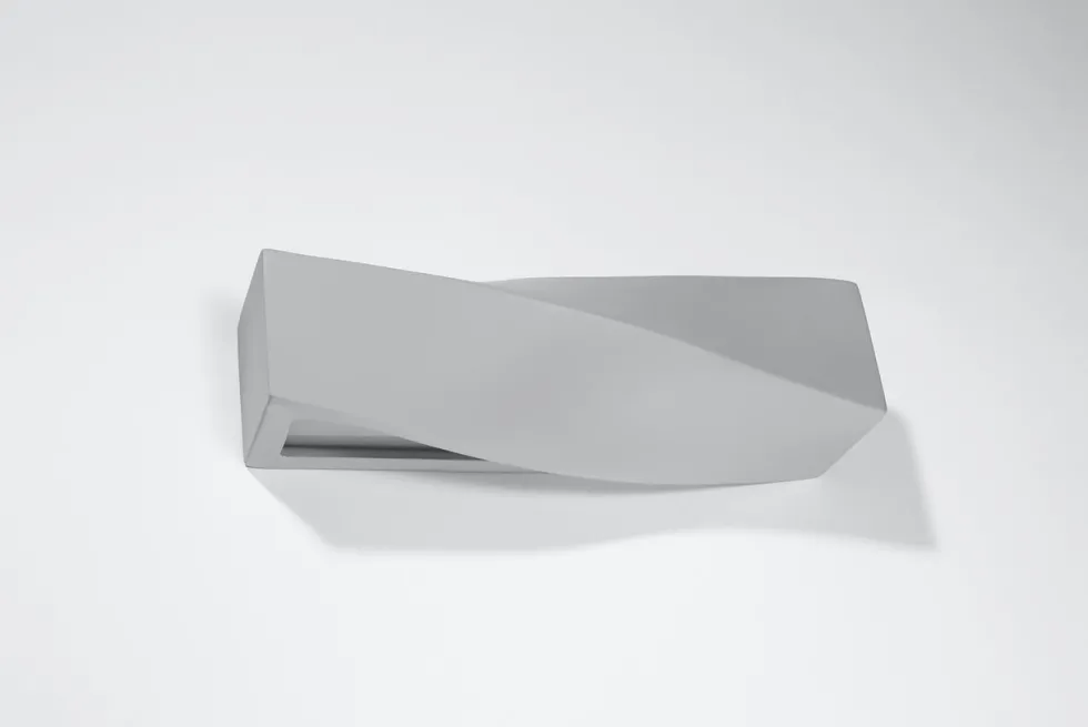 Wandleuchte Keramik SIGMA Grau - 1x E27 Fassung - max. 1x60W - exkl. LED's