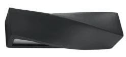 Wandleuchte Keramik SIGMA Schwarz - 2x E27 Fassung - max. 2x60W - exkl. LED's