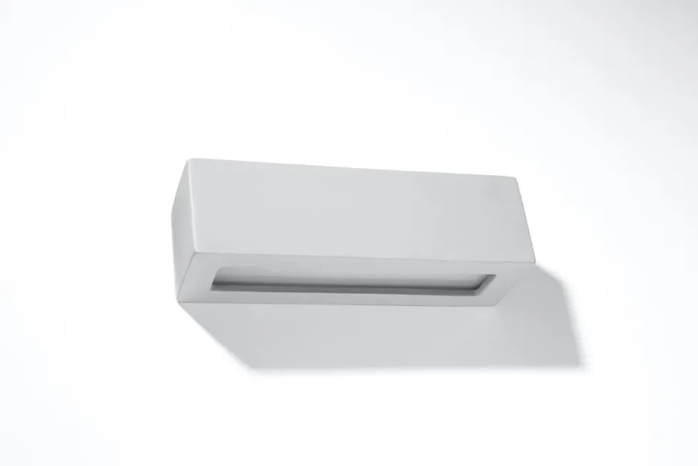 Wandleuchte Keramik VEGA Grau - 1x E27 Fassung - max. 60W - exkl. LED's