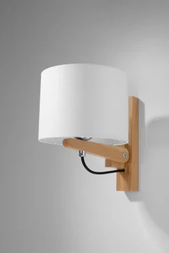 Wandleuchte LEGNO Natur Holz - 1x E27 Fassung - max. 60W - exkl. LED's