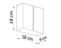 Wandleuchte LINEA - 2x G9 Fassung - max. 2x40W - exkl. LED's