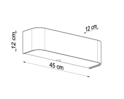 Wandleuchte LOKKO Schwarz - 2x E27 Fassung - max. 2x60W - exkl. LED's