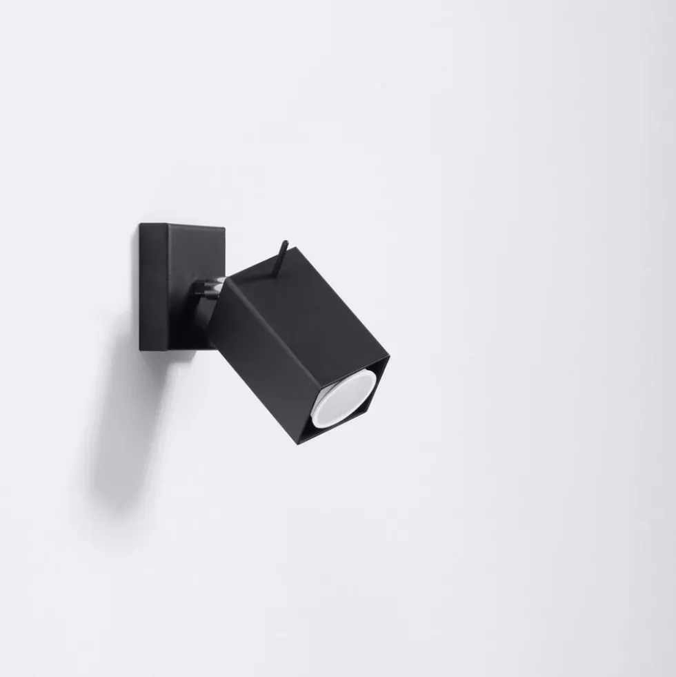 Wandleuchte MERIDA Schwarz - 1x GU10 Fassung - max. 40W - exkl. LED's