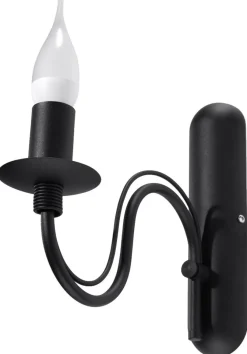 Wandleuchte MINERWA Schwarz - 1x E14 Fassung - max. 40W - exkl. LED's