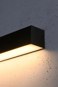 Wandleuchte PINNE 150 Schwarz - 39W - 7200Lm - 3000K Warmweiß