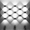 Wandleuchte QUAD 1 Grau - 1x GU10 Fassung - max. 40W - exkl. LED's