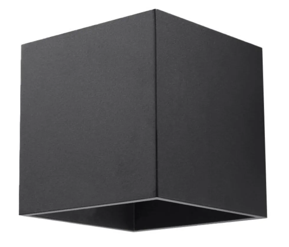 Wandleuchte QUAD 1 Schwarz - 1x GU10 Fassung - max. 40W - exkl. LED's