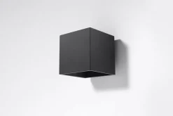 Wandleuchte QUAD 1 Schwarz - 1x GU10 Fassung - max. 40W - exkl. LED's