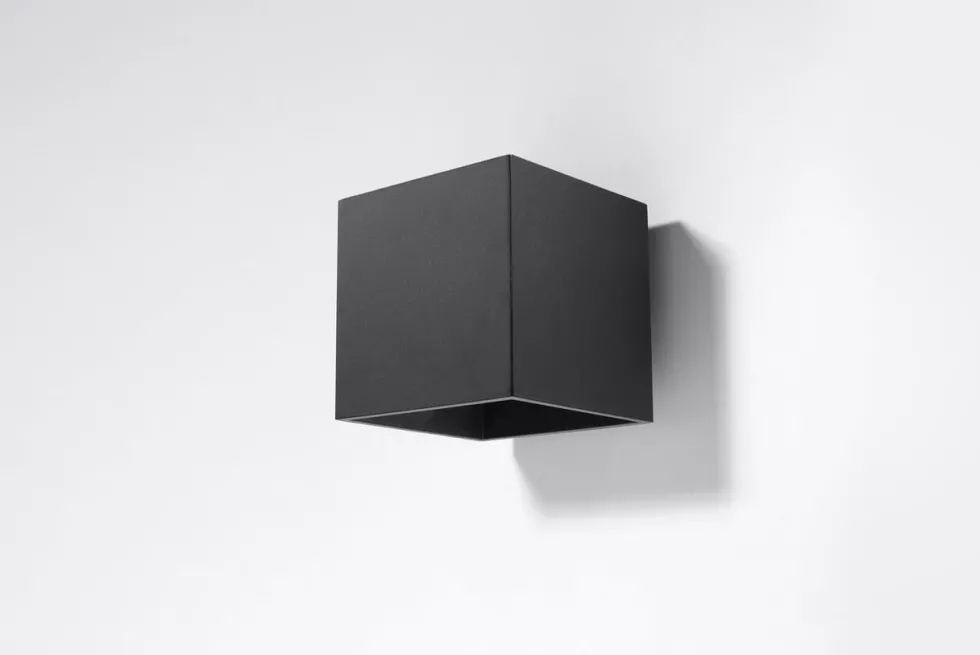 Wandleuchte QUAD 1 Schwarz - 1x GU10 Fassung - max. 40W - exkl. LED's