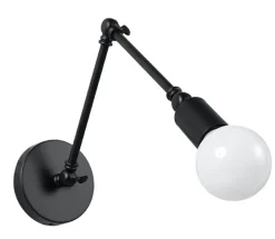 Wandleuchte STARK Schwarz - 1x E27 Fassung - max. 60W - exkl. LED's