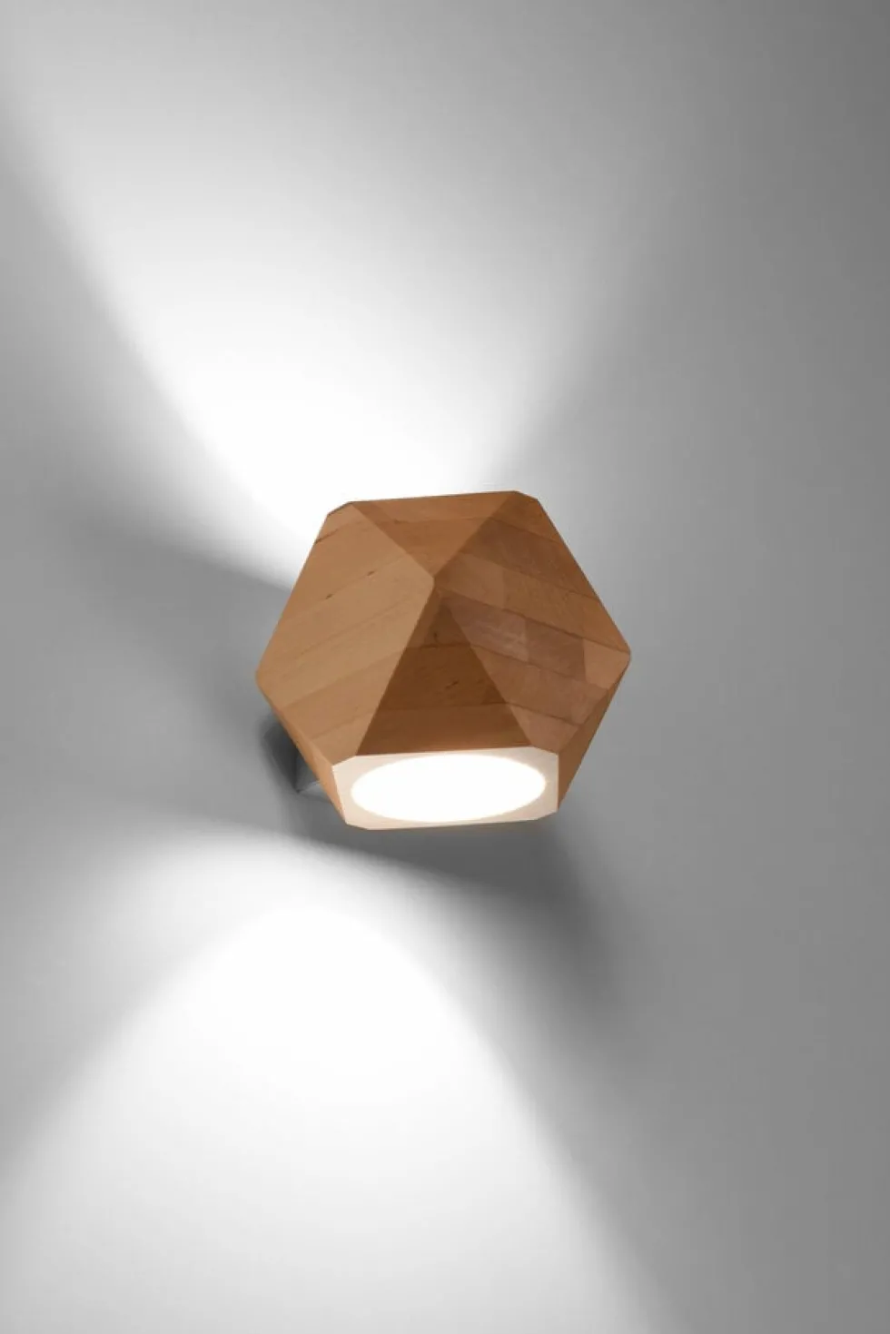 Wandleuchte WOODY Holz Natur - 1x GU10 Fassung - max. 40W - exkl. LED's