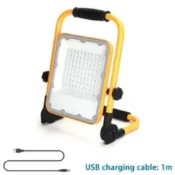Wiederaufladbare LED-Arbeitsleuchte IP65 – 50 W, 1400 Lumen – 6500 K Tageslichtweiß – Bis zu 12 Stunden Betriebszeit